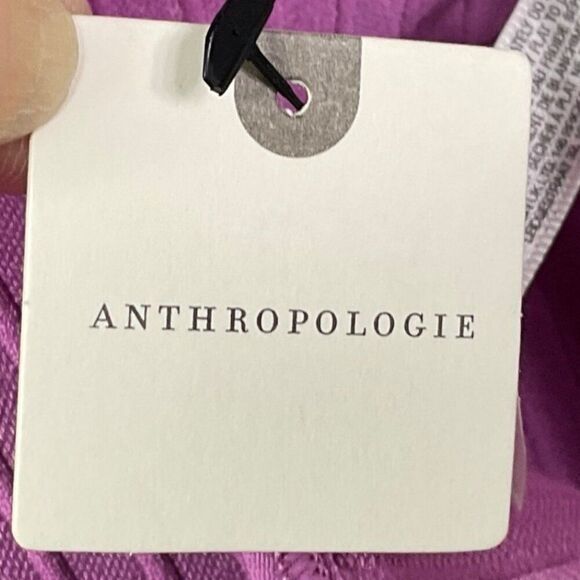 NWT Anthropologie Mauve Ribbed Button-Up Long Sleeve Cropped Cardigan Size S/M - Picture 9 of 14